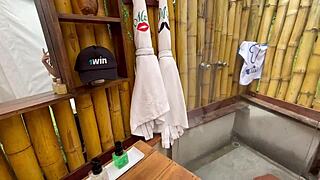 Boyfriend's Friend Deflowers Blonde Babe's Ass First