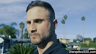 does this interracial gay couple fuck in front of boss?