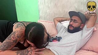 i hired a latina bbw whore to lick ass and swap cum with my husband