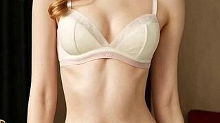 Girls in flowery underwear.