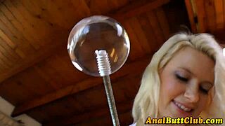 Lesbians with big asses clamped for anal gaping