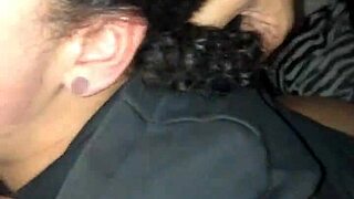 She licks big cock balls