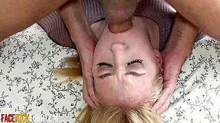 teen blonde babe sofie otis deep throating for a sloppy facial cumshot?