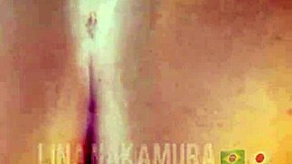 japonesa sucks big black cock in parking lot