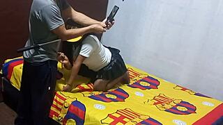 Mother in law caught masturbating asks for help in homemade sex tape