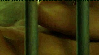 Naughty lesbian slave licks pussy and fingers ass in bondage domination 😈