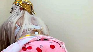 Beautiful Transsexual Pink Samurai with Rich Tits