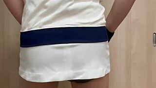 妄装 テニス部女子のスコート、ブルマとアナルいじり
