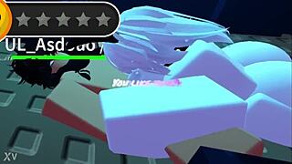Roblox slut with big tits and ass keeps coming back for more sex!