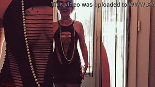 passionate couple dances blues then fucks with monster cock