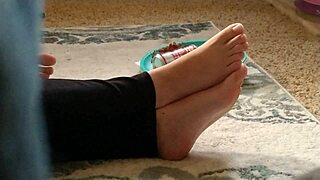 Cute feet captured in candid hidden fetish shots