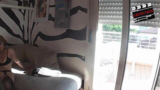 lucy von matt backstage before spermaparty bts