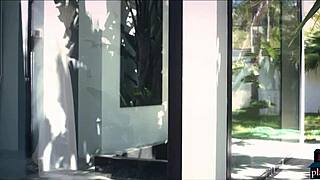 Blonde Milf Housewife Fucks Gardener Outdoor!