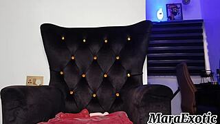 Uncut Ebony Hairy Pussy Nonstop Squirting Masturbation Full Video On Red - Mara Exotic