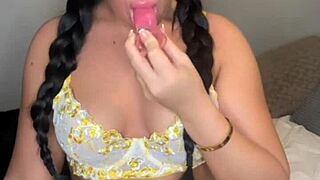 Oh god, I'm this horny British exchange student, just touchin' myself with toys till I squirt in pov...