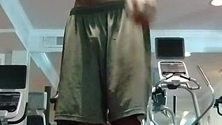 Amateur pole dance in dorm with roommates