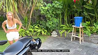 Blonde Moans In Quickie Doggystyle!