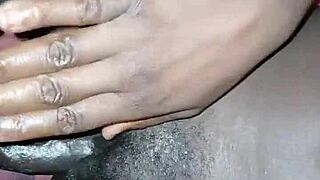 I massaged her tight 18yo pussy before fucking it with my big black cock.