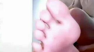 Chinese femdom mistress Moyao cosplays as teacher, showing her feet.