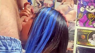 chica universitaria mamando verga gets fucked by mouth with handjob facial colombiana