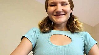 Cute Student Craves Hot Sperm On Her Face, Delivering Best Blowjob And Creampie In Homemade Session.
