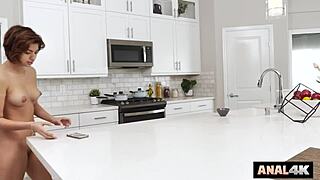 Hazel heart bends over for big cock creampie after frosting cupcakes