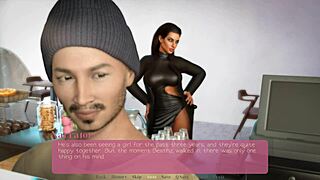 Big step mom with huge tits sucks my cock while masturbating in the bathroom.