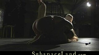 sweet damsels treated mercilessly in live public bdsm.