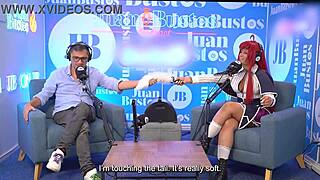 multiple orgasms of evybubbles cosplay riding the sybian on juan bustos podcast
