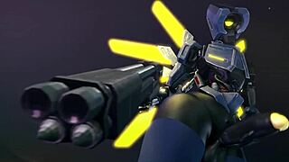 I masturbate as futanari. She gives blowjob to cock.