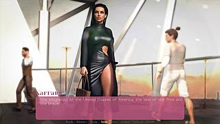 Big step mom with huge tits sucks my cock while masturbating in the bathroom.