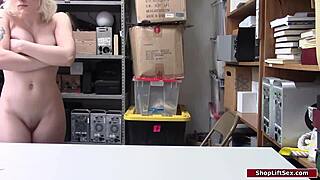 Watch the shoplifter get disciplined by officer's big dick!