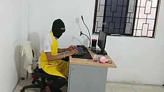 neighbor gets horny and shows her curvy ass on camera