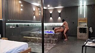 Wow! My Friend Loved Luxury Motel and Released Her Ass!