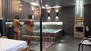 Wow! My Friend Loved Luxury Motel and Released Her Ass!