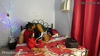 Christmas Eve surprise with mrlsexdoll goes horribly wrong with amateur Asian bbw creampie and screaming sex!