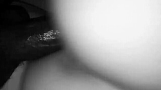 Riding massive black cock wildly like a desperate bitch