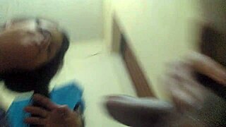 Cheating wife sucks big black cock then creampied doggystyle by black stranger