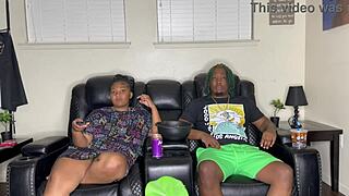 Perfect booty chubby milf bends over for big black cock missionary and doggystyle. She gets muff dived before husband returns home.