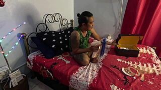 Christmas Eve surprise with mrlsexdoll goes horribly wrong with amateur Asian bbw creampie and screaming sex!