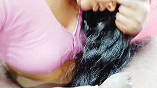 In a heated encounter, the stepson engages in intense fucking with his stepmom while exchanging Telugu dirty talks