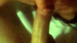 My girlfriend gives that wet cock some loving blowjob action until satisfied