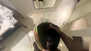 Slutty black dicksucker craves that massive interracial cock action.