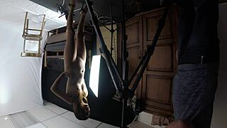 Mandy Mynxx delivers choking deepthroat blowjob with gagging hardcore sucking on skinny slut penis