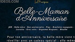 Oh man, belle-maman gets bent over in doggystyle for her anniversary - French audio porn action!