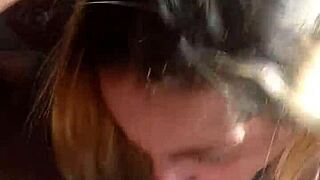 She Gets Mad From Blasting Face With Hot Cumshot After Sloppy Blowjob Handjob