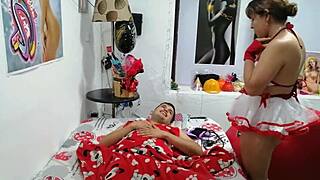 hey, i roughly fuck my stepmom's nurse until i cum right in her mouth