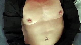 hot belgian wife cant wait for husband to come home so she masturbates with dildo sucking