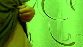 Hey, check out how I'm dancing and twirling my big chocolate pierced cock like a propeller for fun