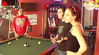 but can a pool hall slut like my step sister handle an interracial blowbang with cumshots outdoors?